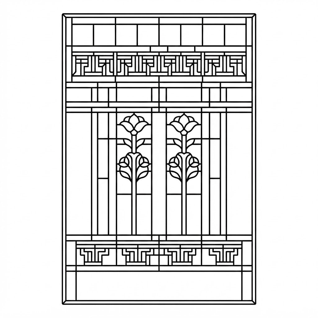 Engraving mockup — Horizon Rhythm Prairie panel, actual laser-cut file