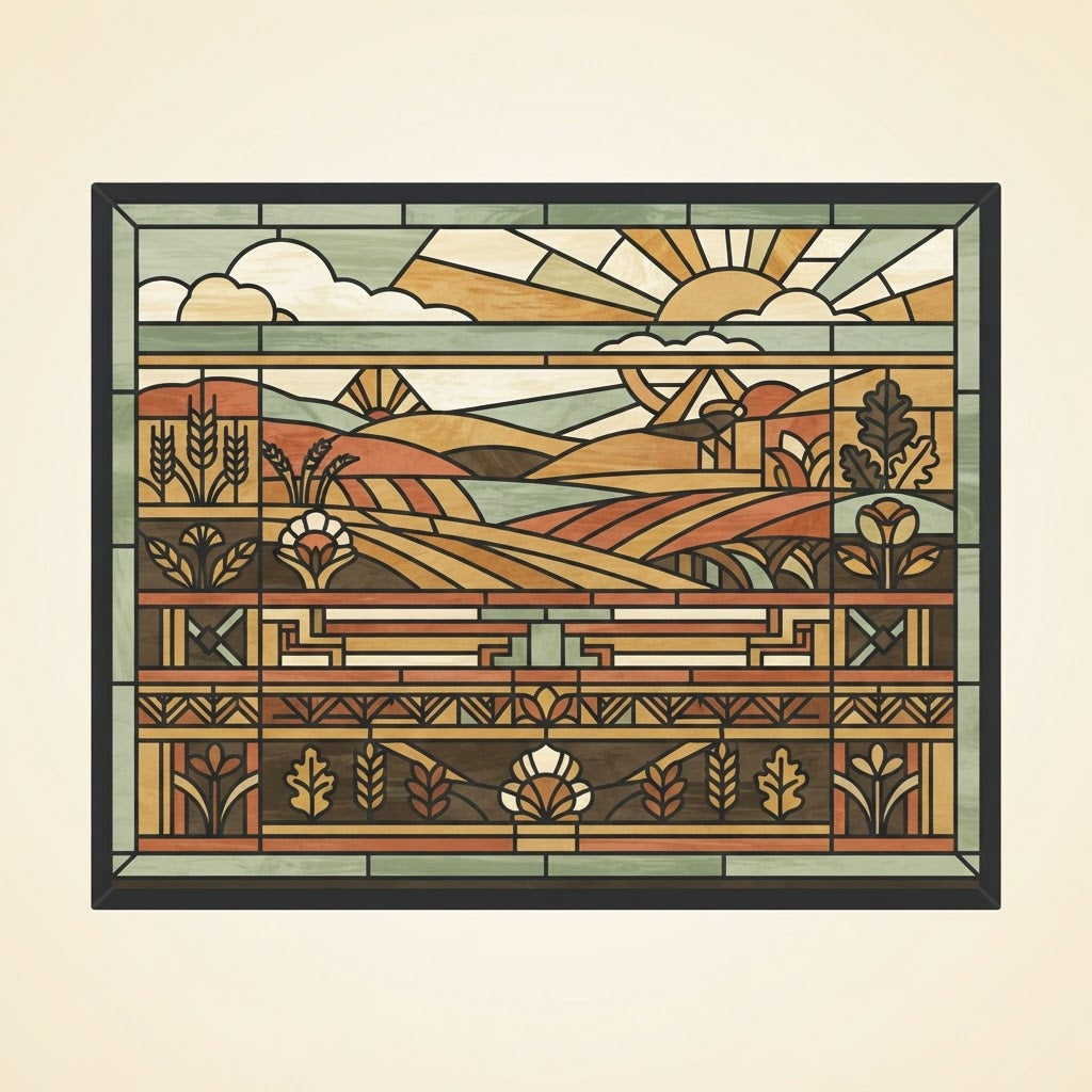 Modern Horizon Prairie wall panel