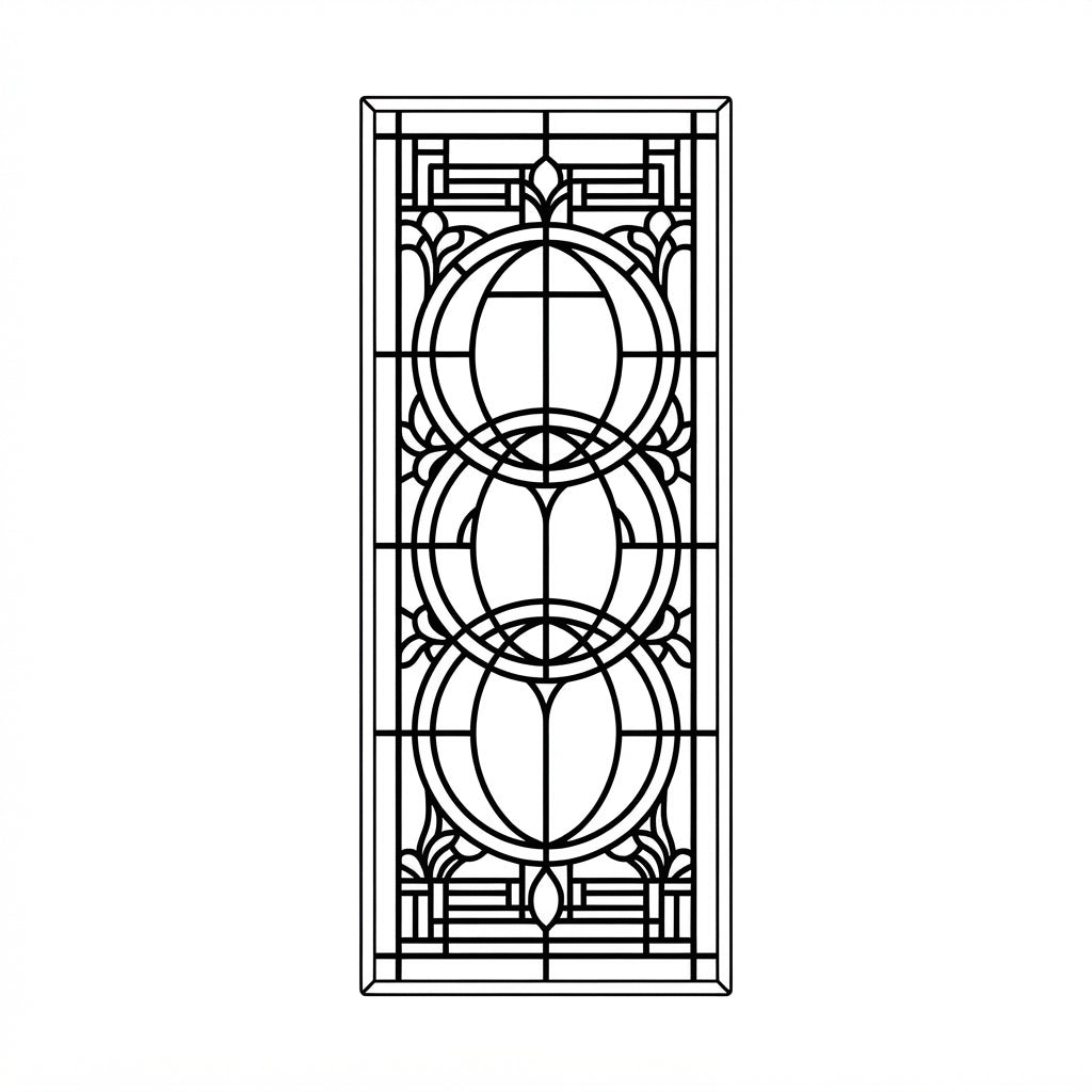 Orbed Path engraved bookmark design