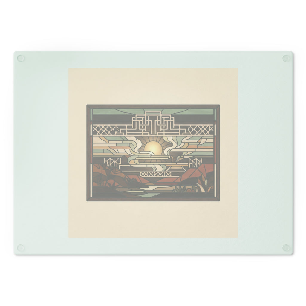 Prairie Glass Cutting Board — Canyon Dawn