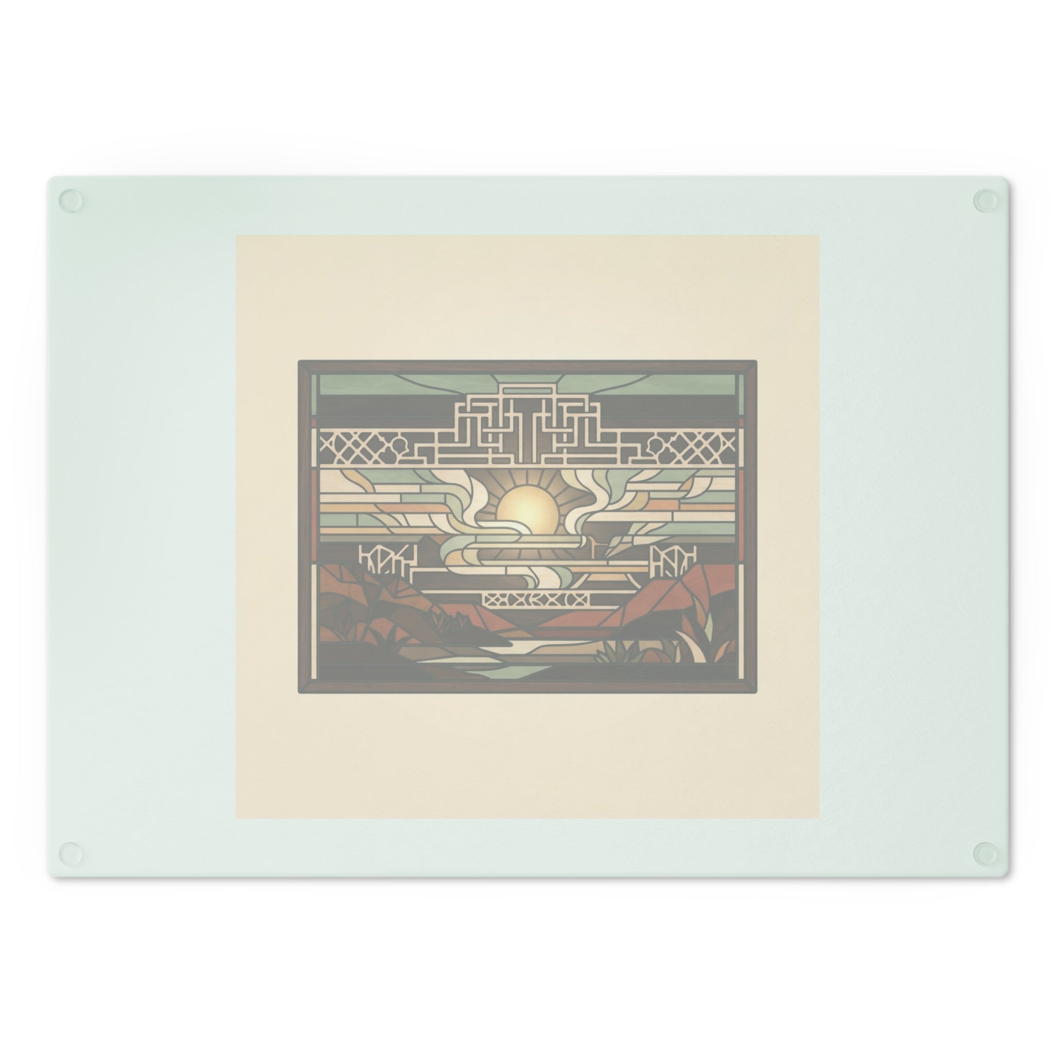 Prairie Glass Cutting Board — Canyon Dawn
