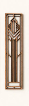 Laser-cut basswood bookmark, full view