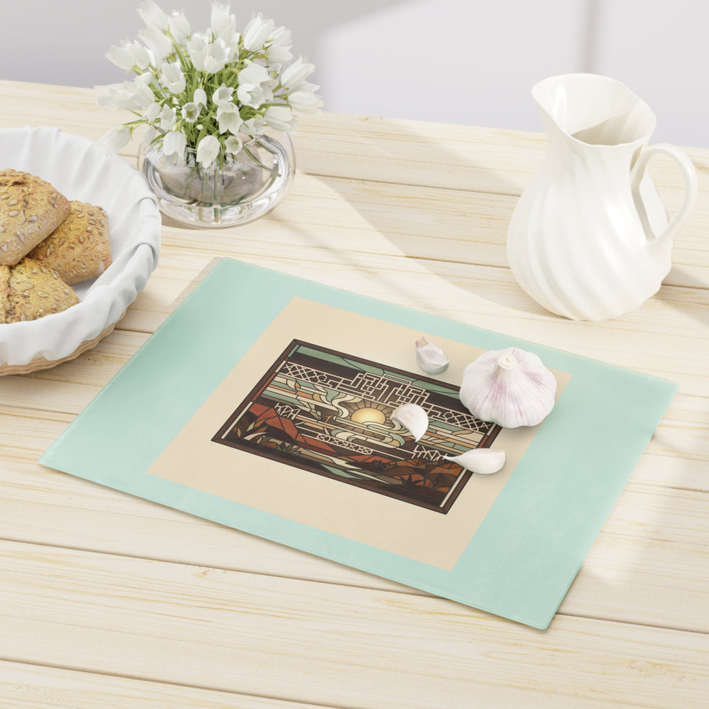 Prairie Glass Cutting Board — Canyon Dawn