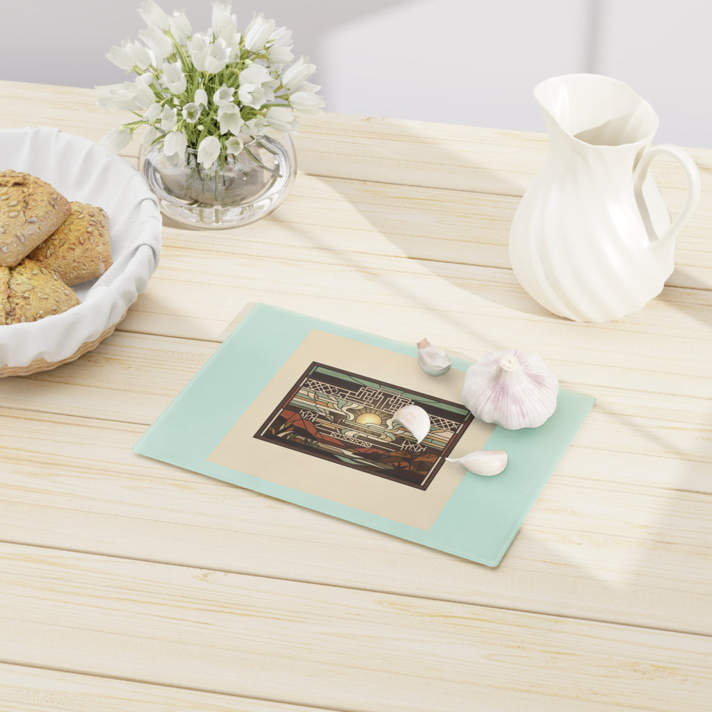 Prairie Glass Cutting Board — Canyon Dawn