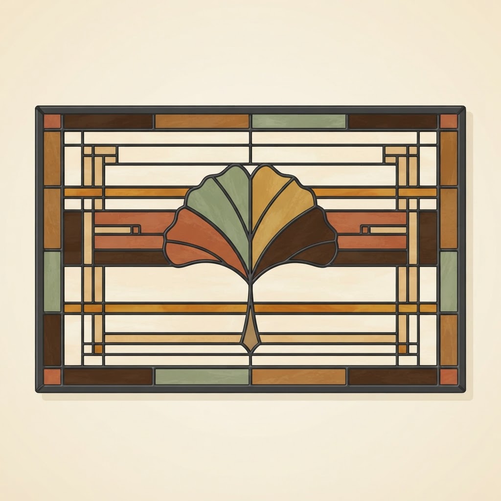 Botanical Prairie name plate design on cream