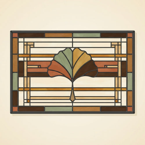 Botanical Prairie name plate design on cream