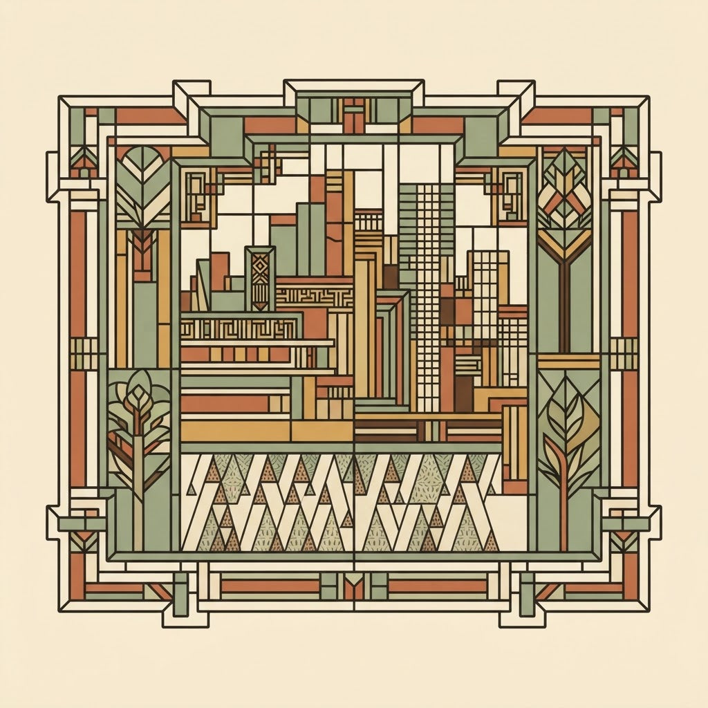 Urban Flow large Prairie wall panel