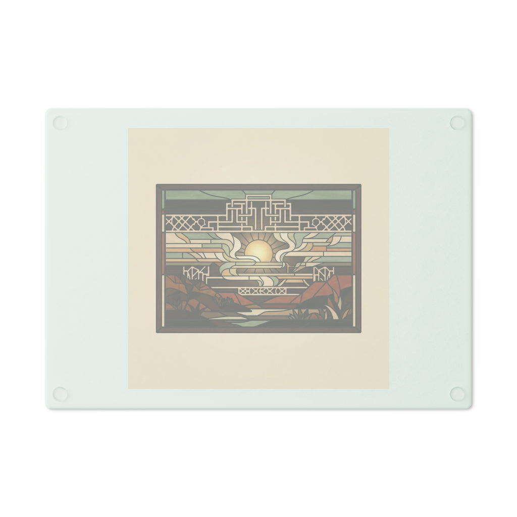 Prairie Glass Cutting Board — Canyon Dawn