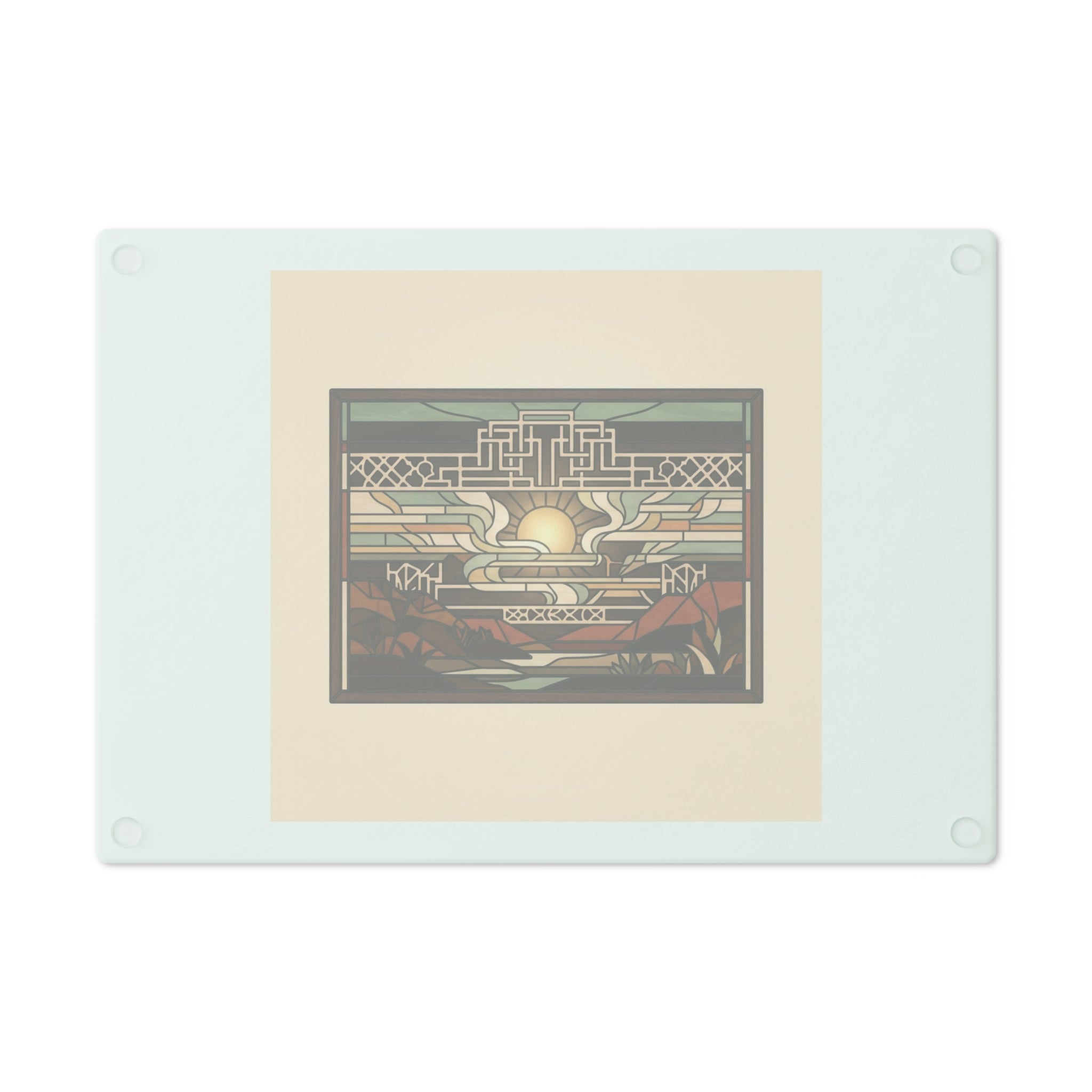 Prairie Glass Cutting Board — Canyon Dawn