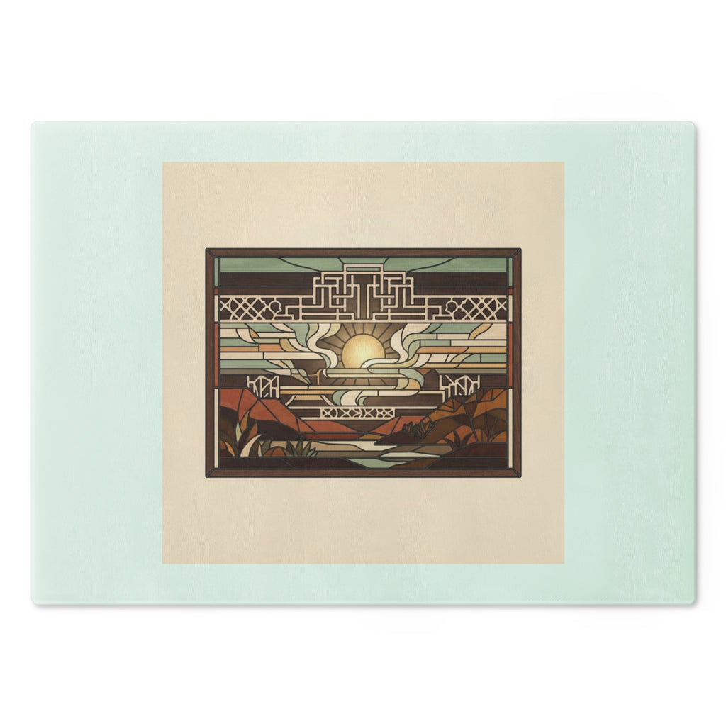 Prairie Glass Cutting Board — Canyon Dawn