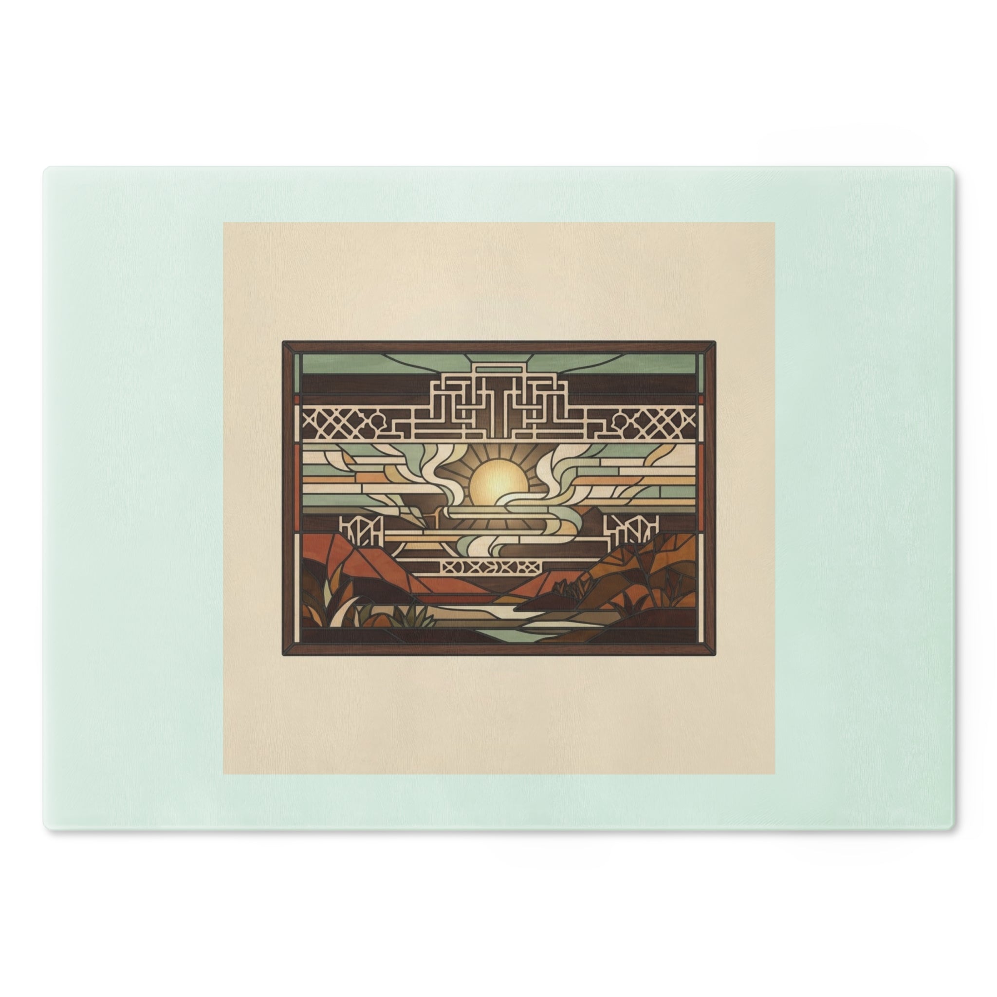Prairie Glass Cutting Board — Canyon Dawn