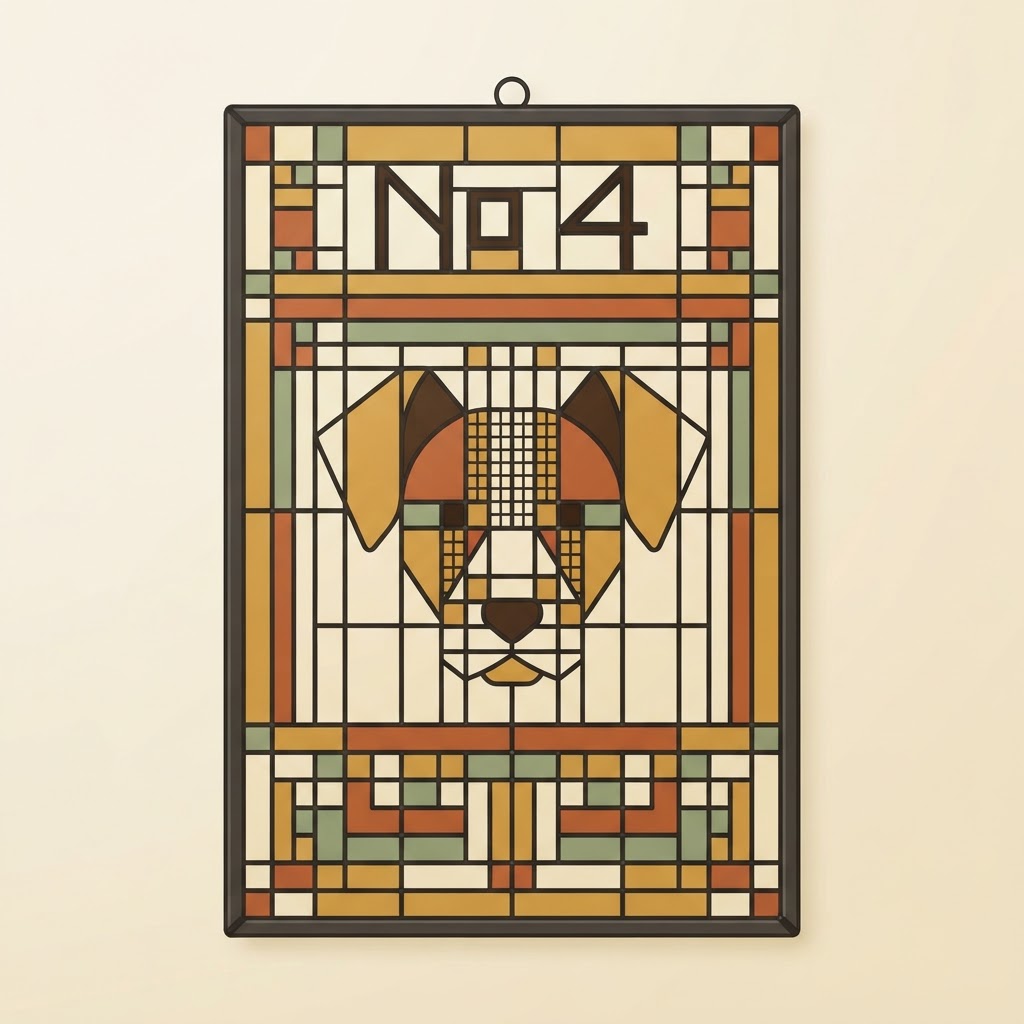 Prairie School Pet Portrait