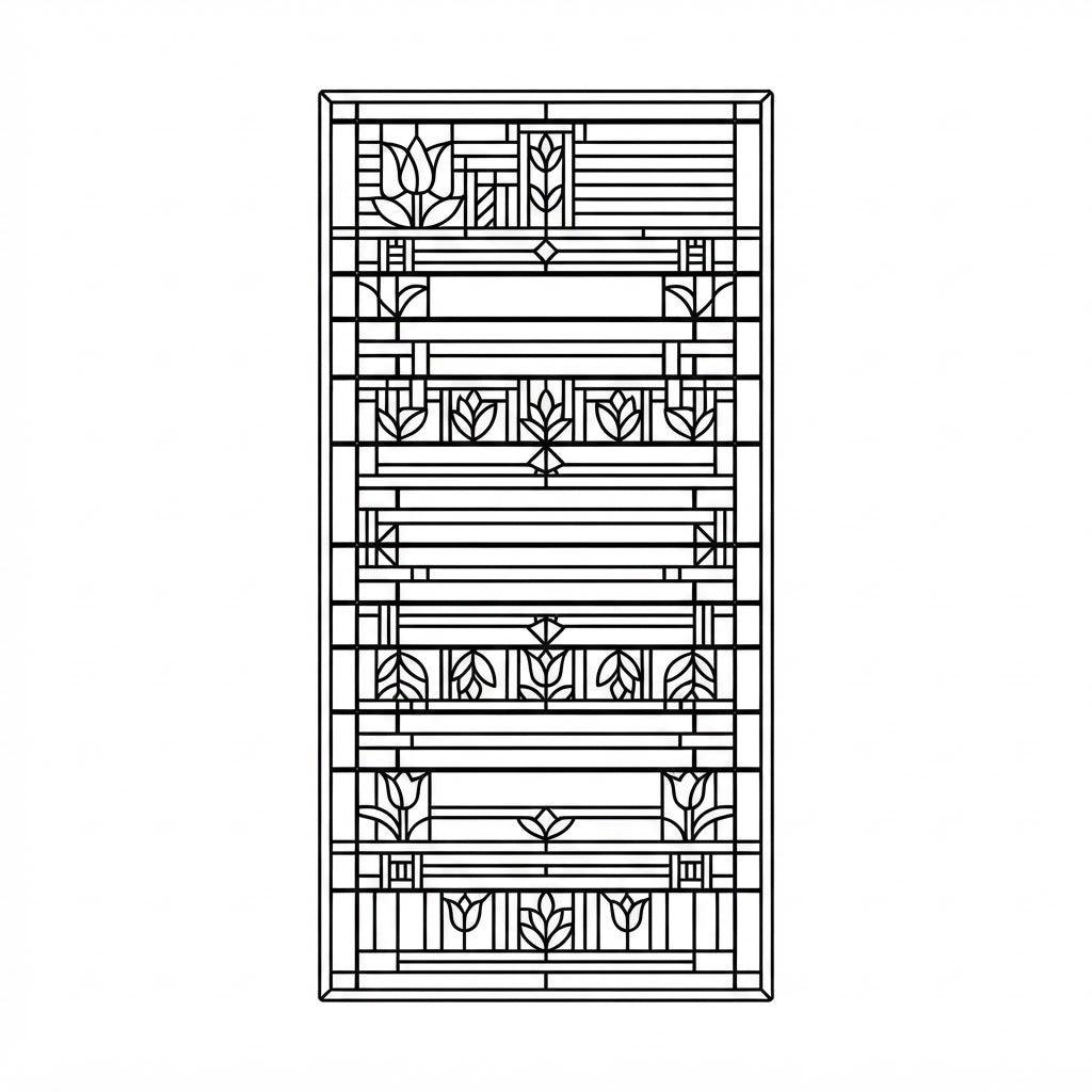 Horizon Rhythm engraved bookmark design