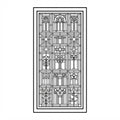 Architectural Echoes engraved bookmark design