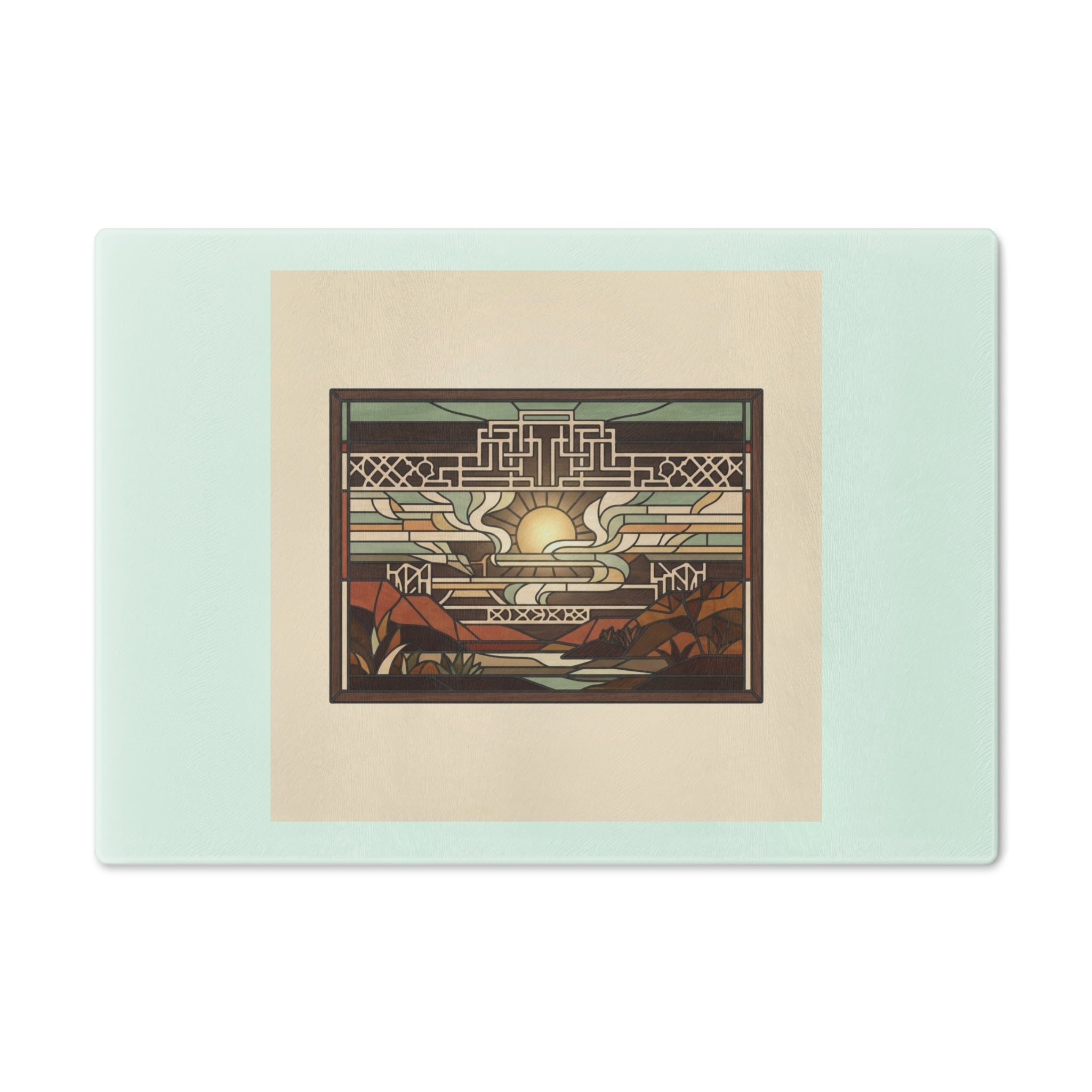 Prairie Glass Cutting Board — Canyon Dawn