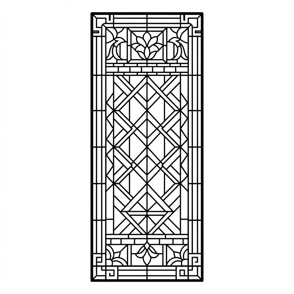 Modern Mesh engraved bookmark design