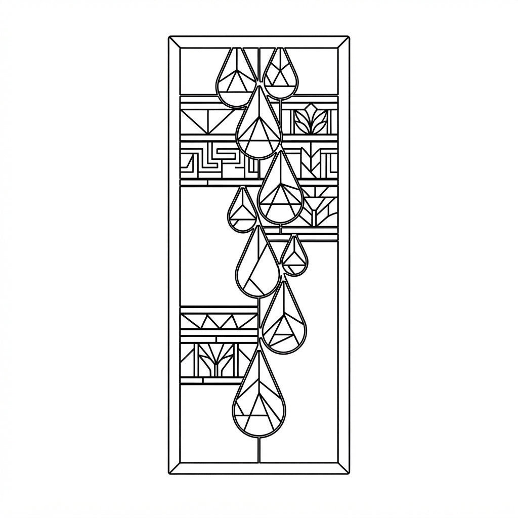 Angelic Rainfall — engraving file