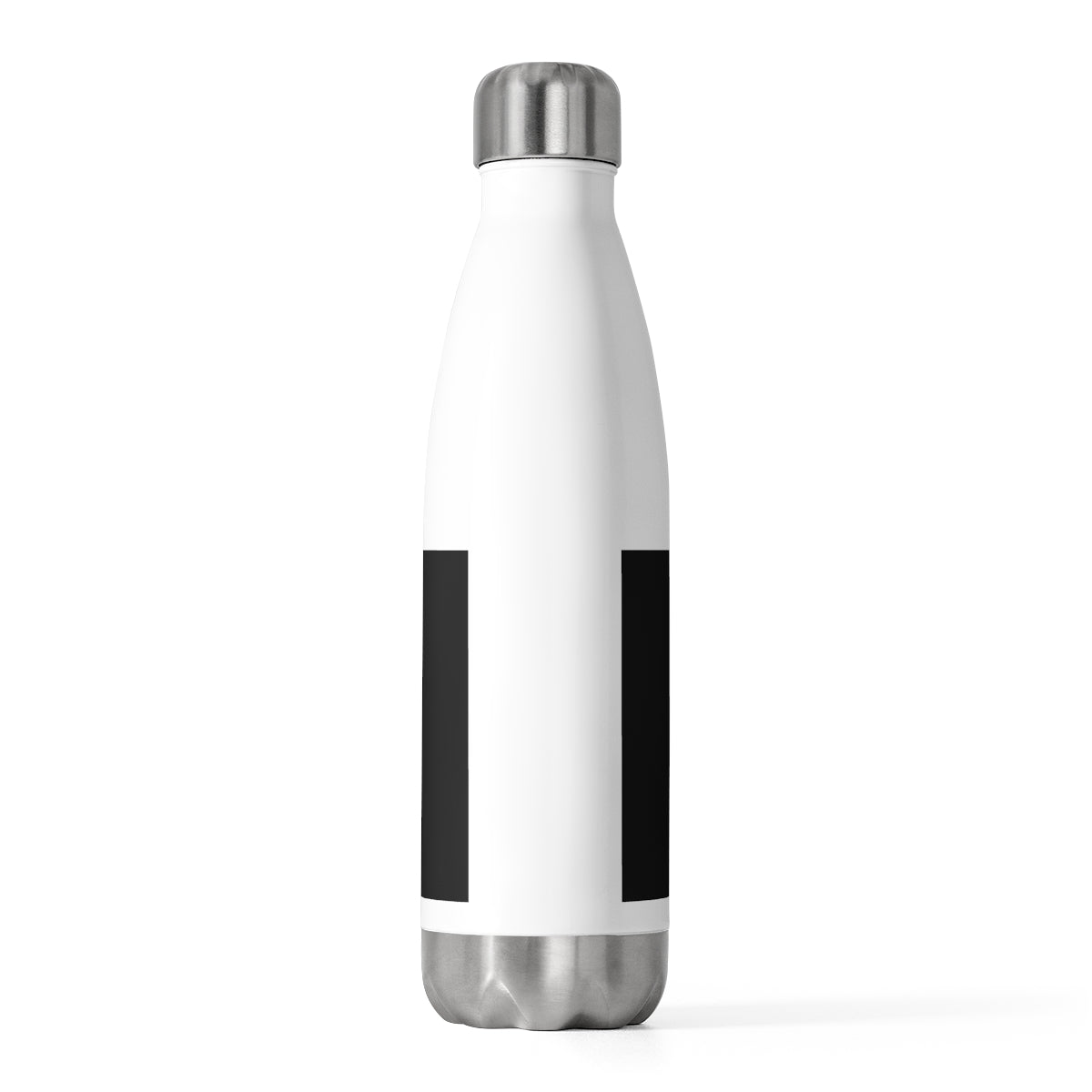 Boosted insulated water bottle, back view