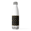 Boosted hex pad map 20oz insulated stainless steel water bottle, front