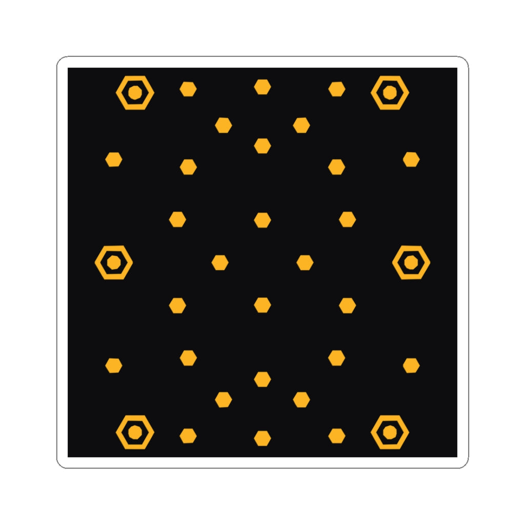 Boosted hex pad map sticker