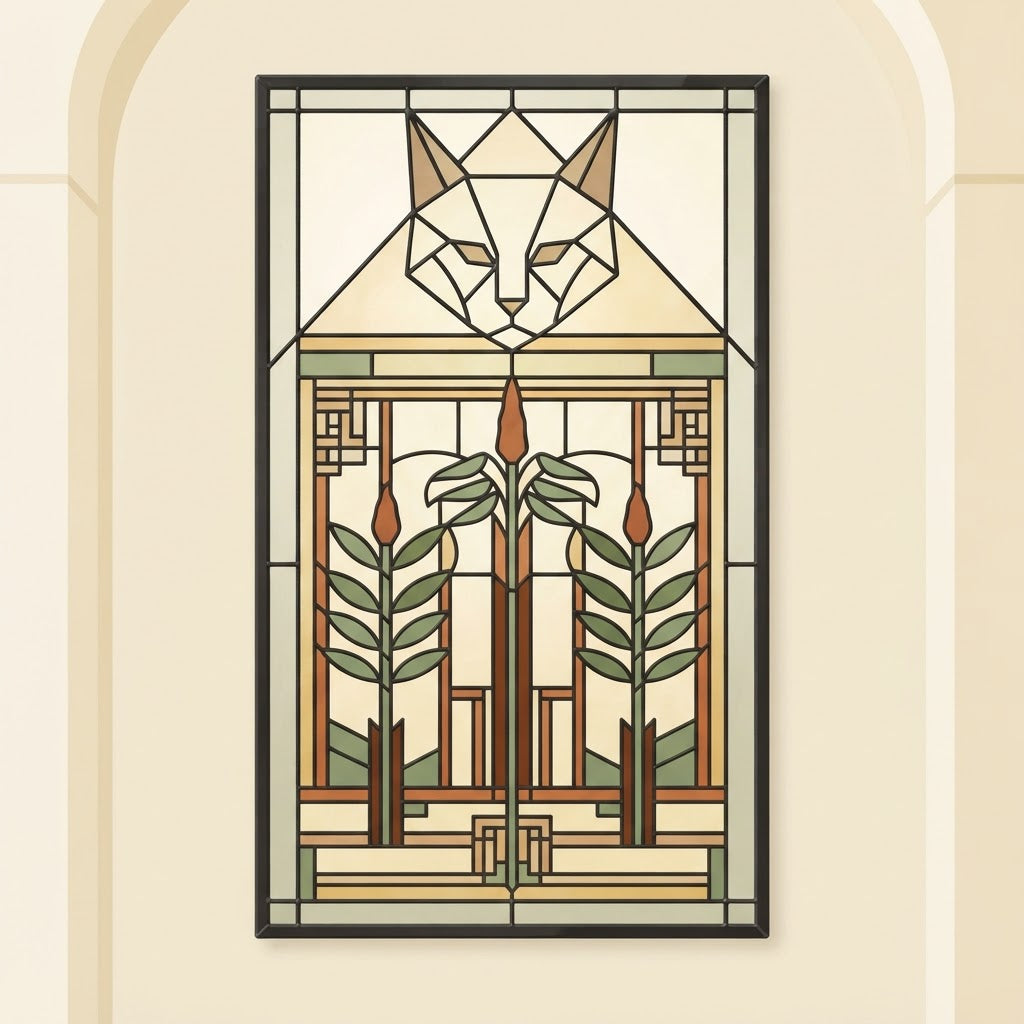 Prairie School Pet Portrait